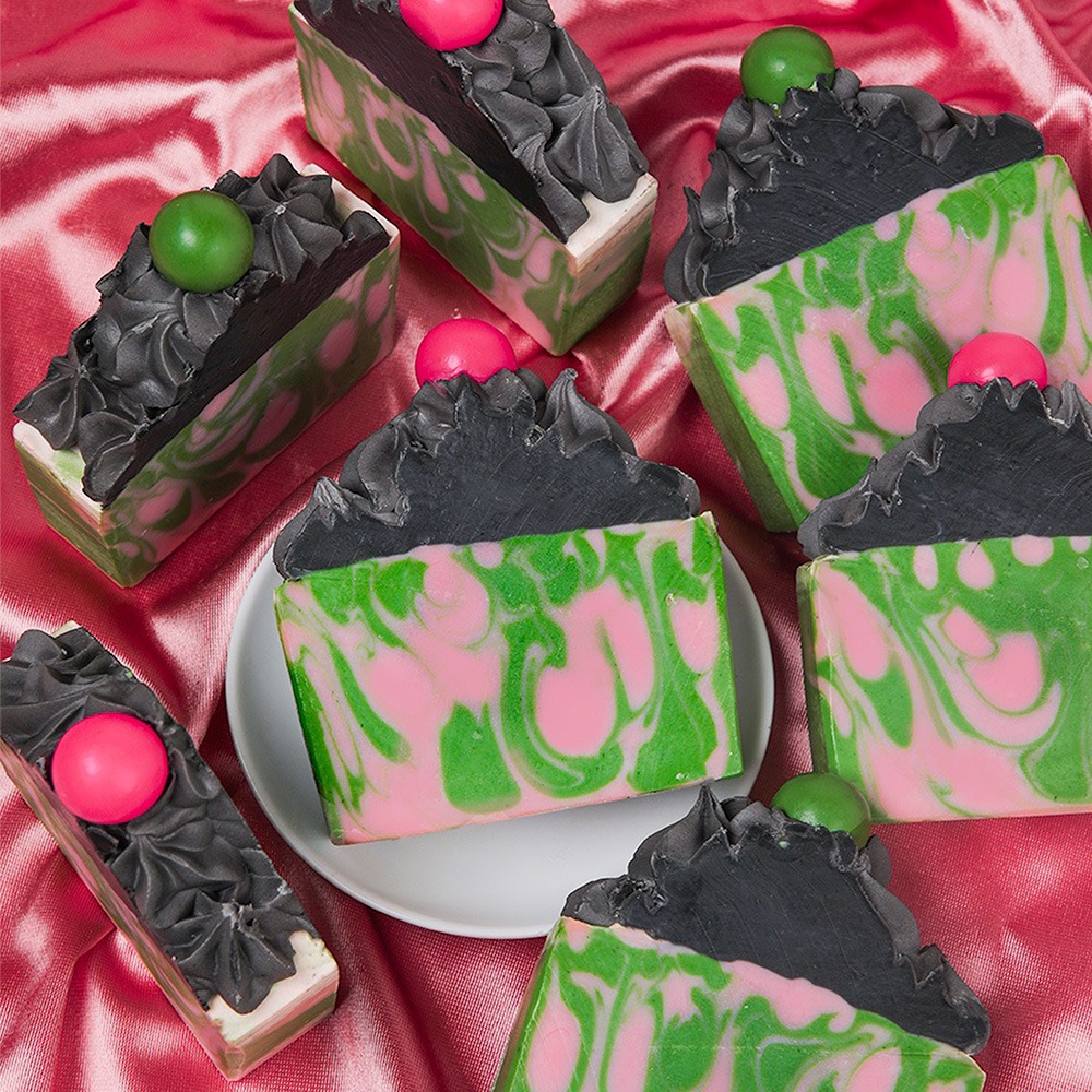 Pink & Green Soap Project